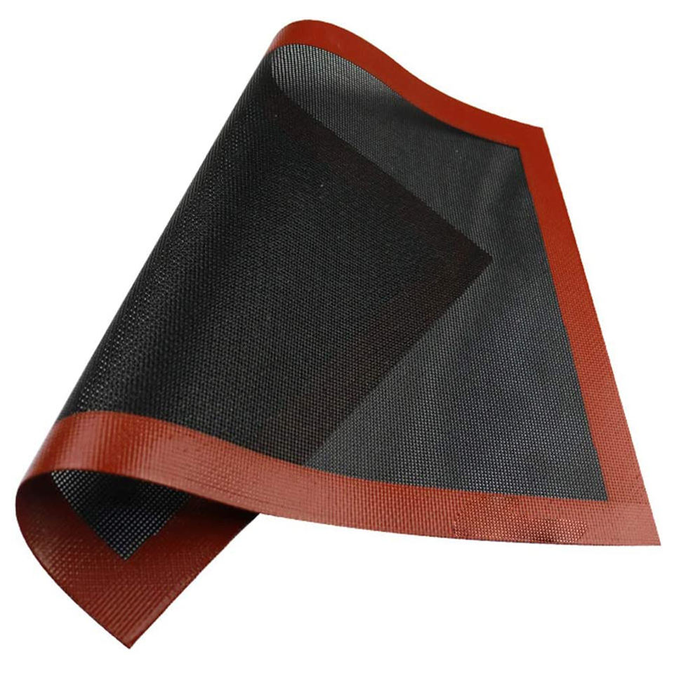 BACCEN Non Stick Micro Perforated High Temperature silicone baking mat hollow-out Resistance Silicone Mesh Mat for Kitche